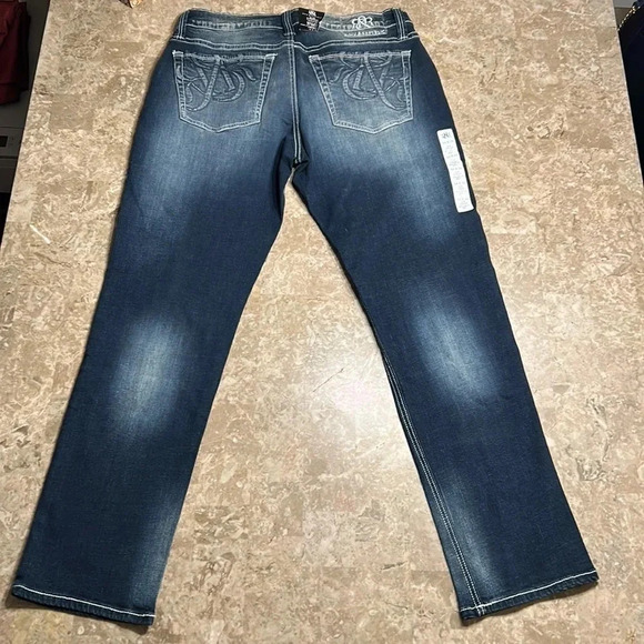 Rock& Republic jeans, men 34x32 SLIM  ,STRAIGHT,blue ,logo,denim,NWT, faded - Picture 5 of 12